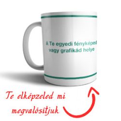 Egyedi Fényképes Kerámia fehér bögre