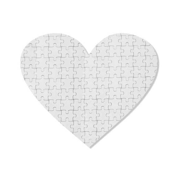 Puzzle szív alakú 76 db